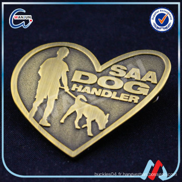 Badge badge de chien vente à chaud en souvenir